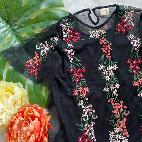 Zara kids black 2 layer top 11-12 - Picture 2 of 12